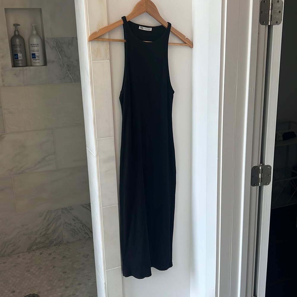 Zara ribbed midi dress